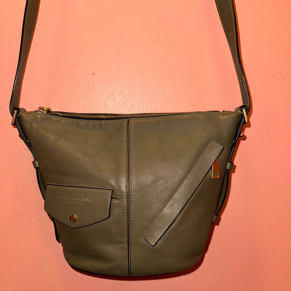Marc Jacobs Olive Green Crossbody Bag